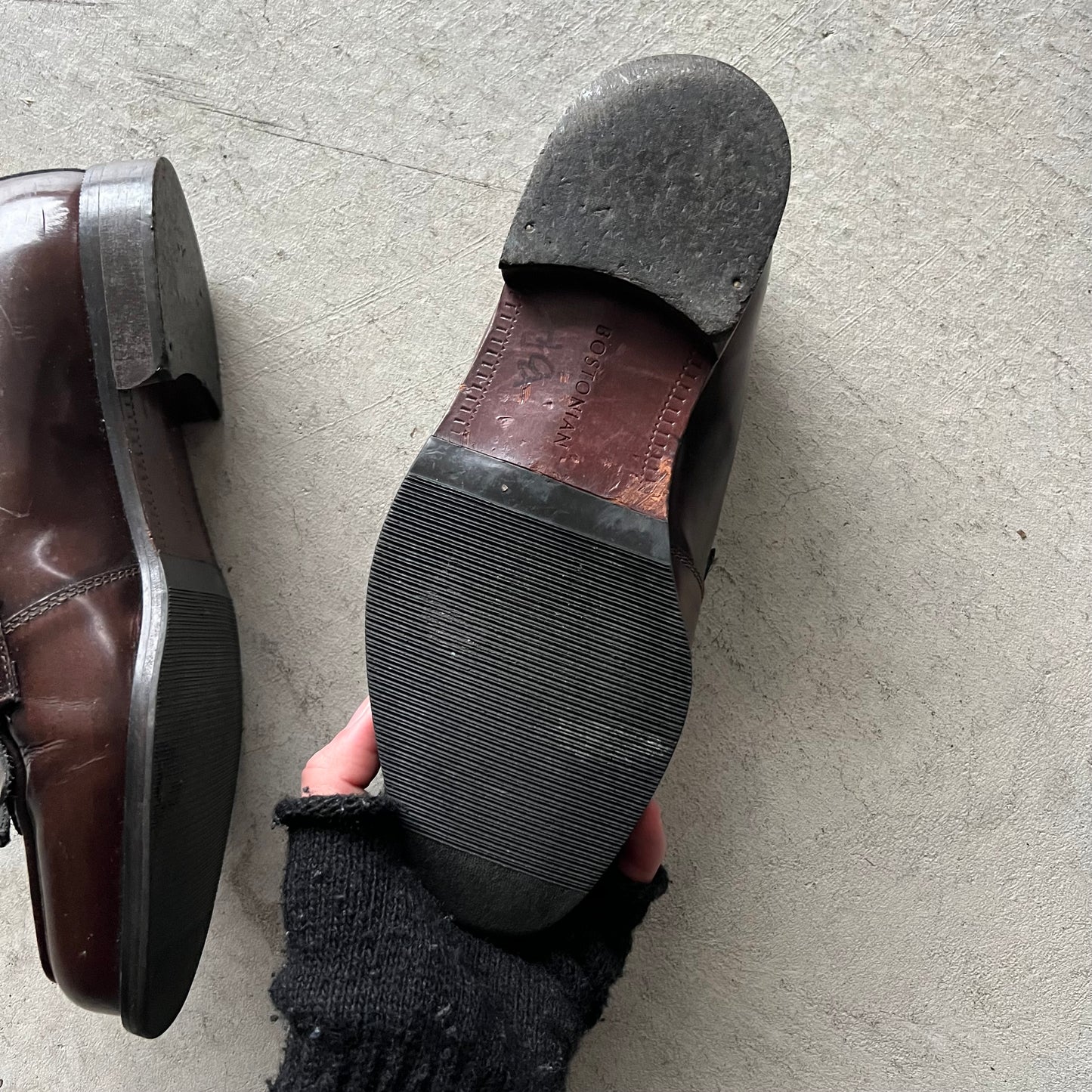 90s Brown Leather Tassel Loafers- M's 7, W's 8.5