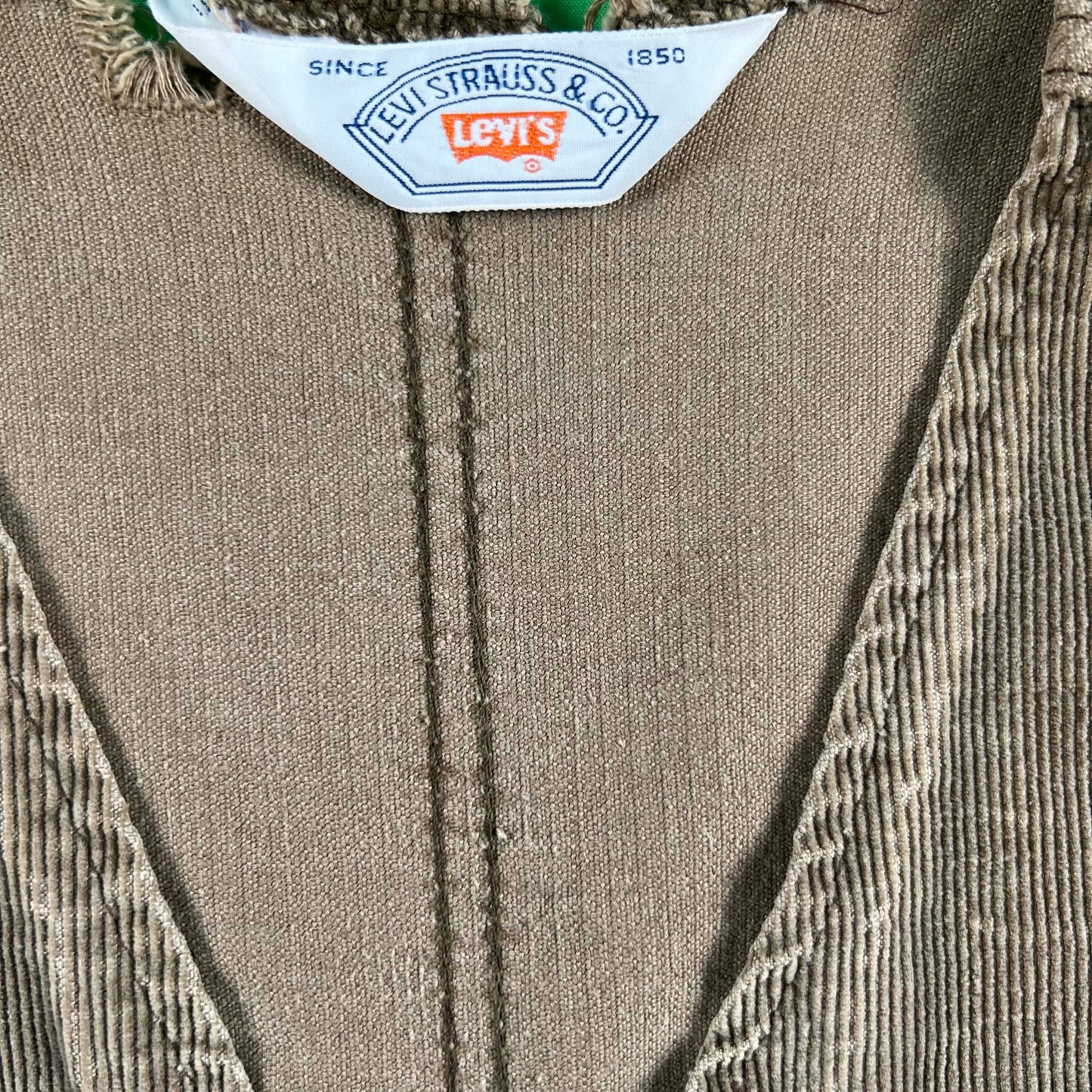 70s Faded & Worn Levi's Corduroy Vest- XS