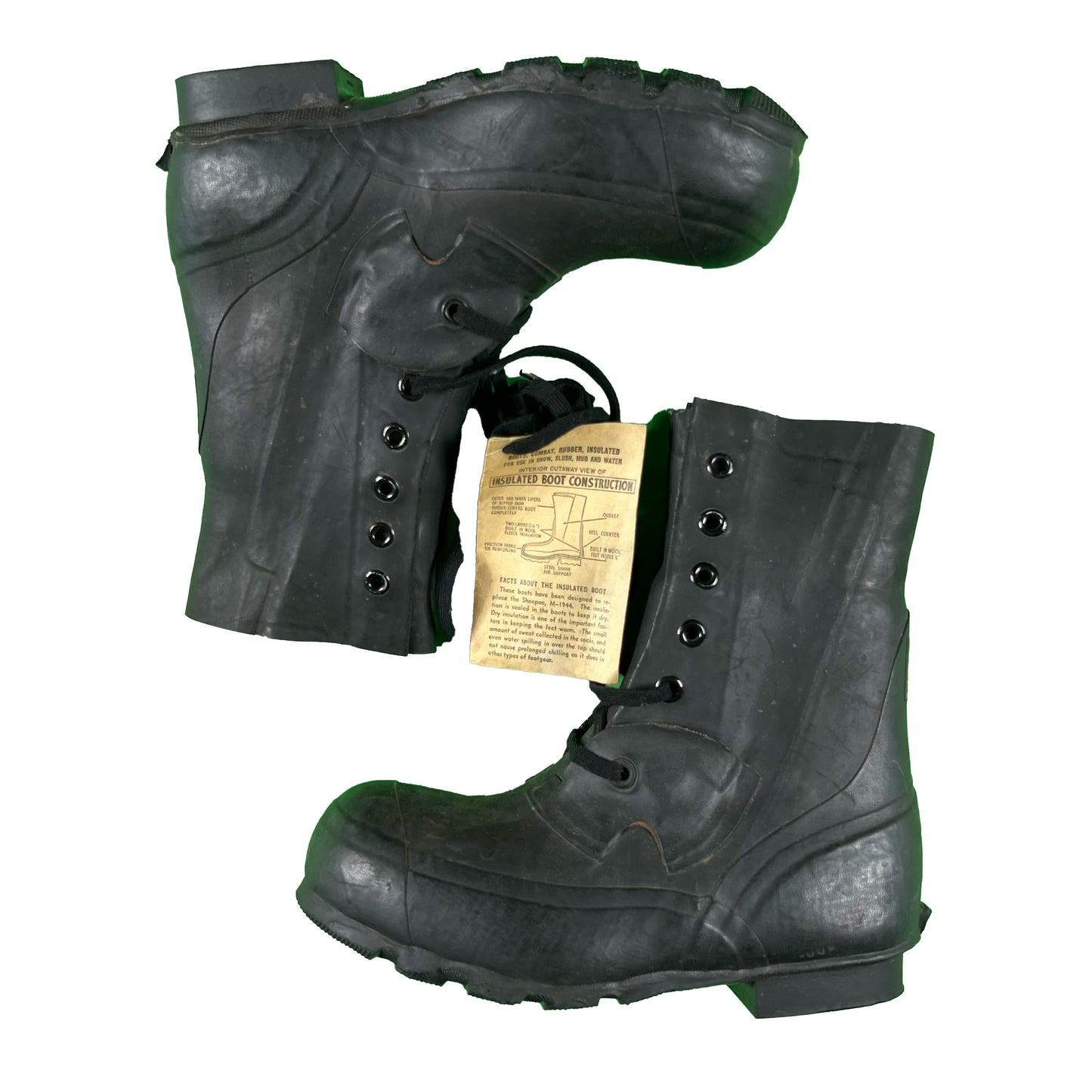 Vintage Black Bunny Army Boots- SELECT PAIR