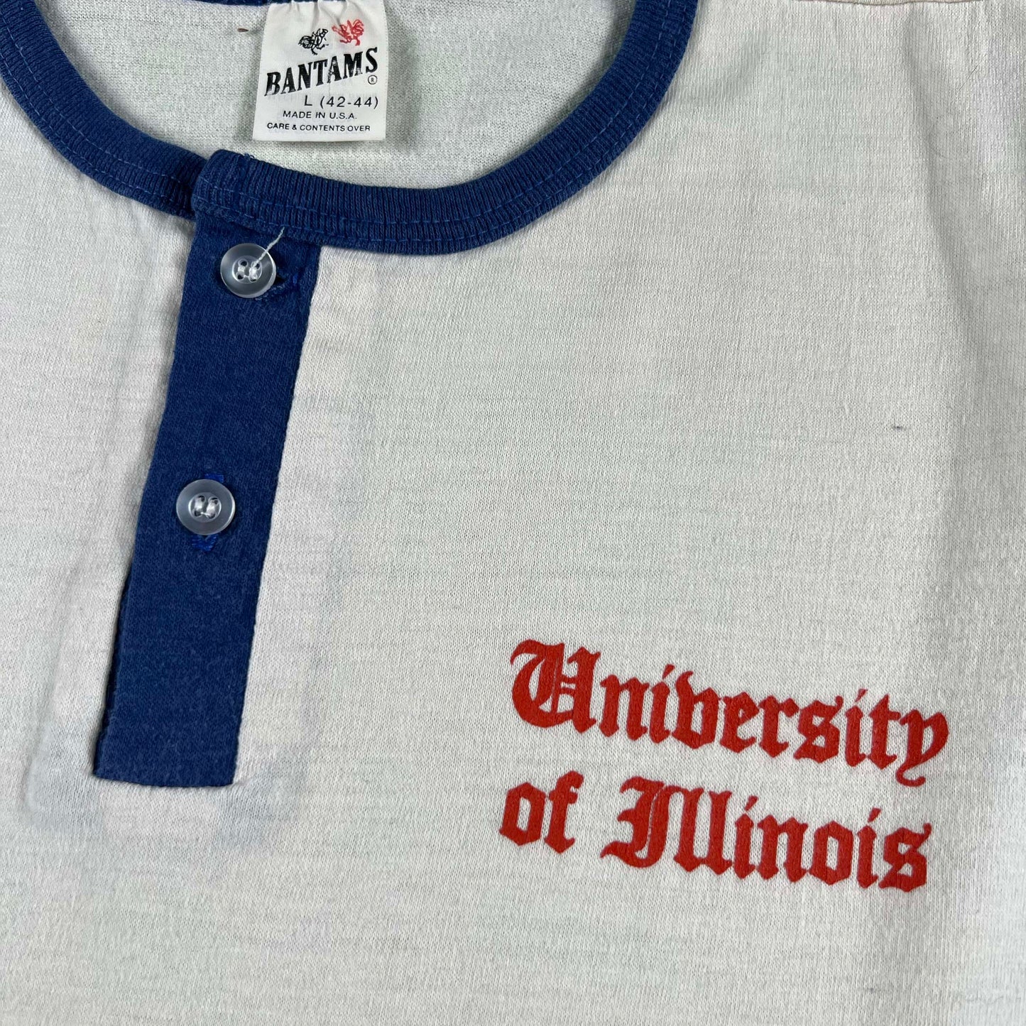 80s University of Illinois Raglan Tee- M
