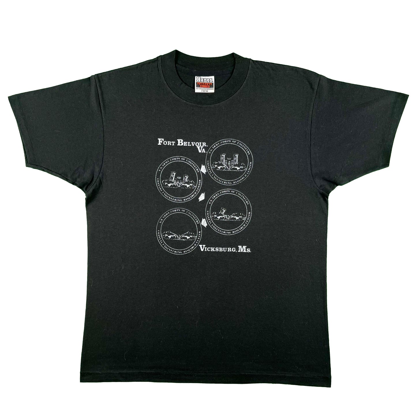 80s Fort Belvoir/Vicksburg Army Corps of Engineers Tee- M