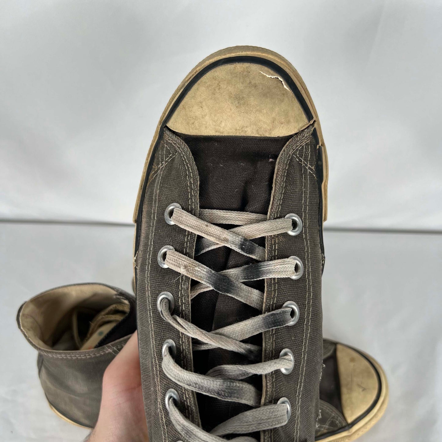 80s Sun Faded Black/Grey Converse- M's 12, W's 13.5