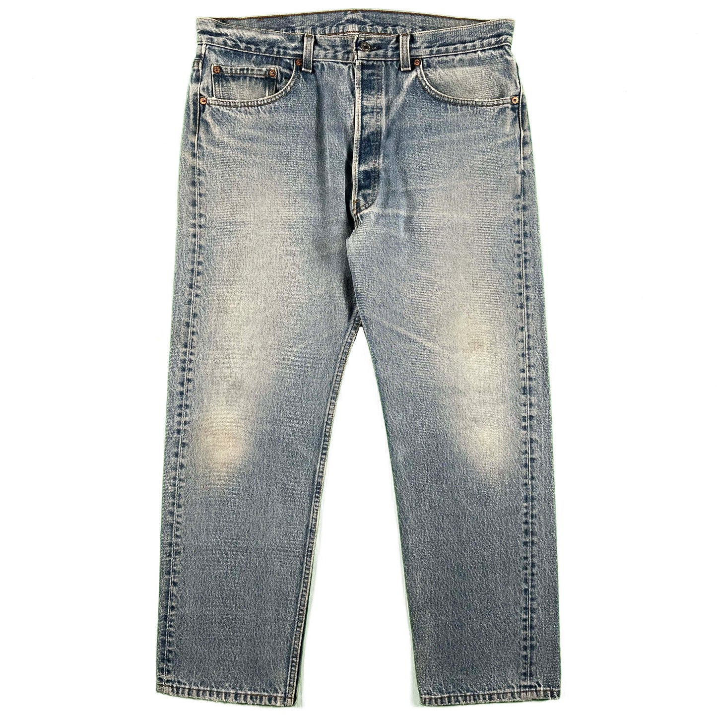 90s Levi's 501 Light Wash Denim- 35x29