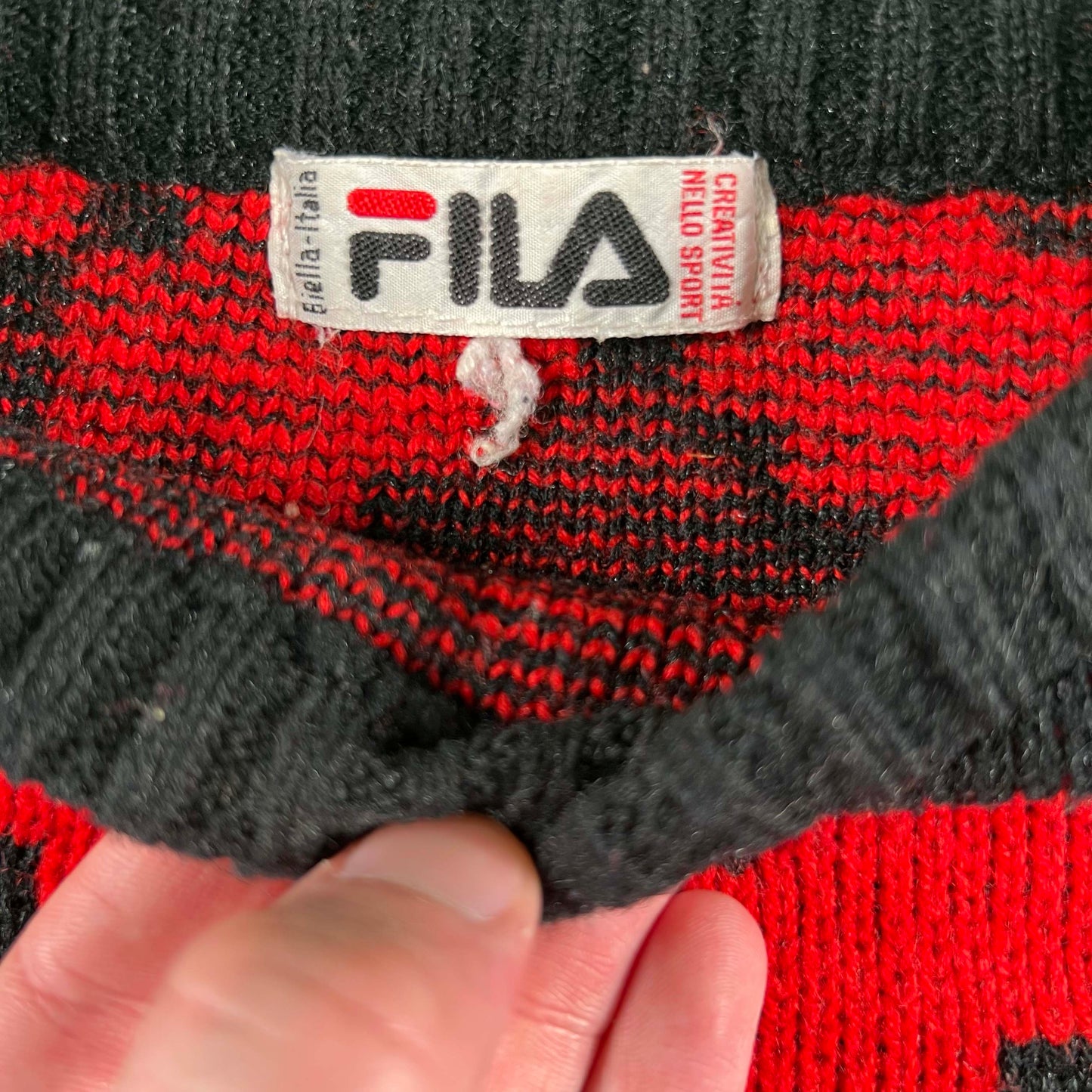 80s FILA Novelty Vibe Sweater- M