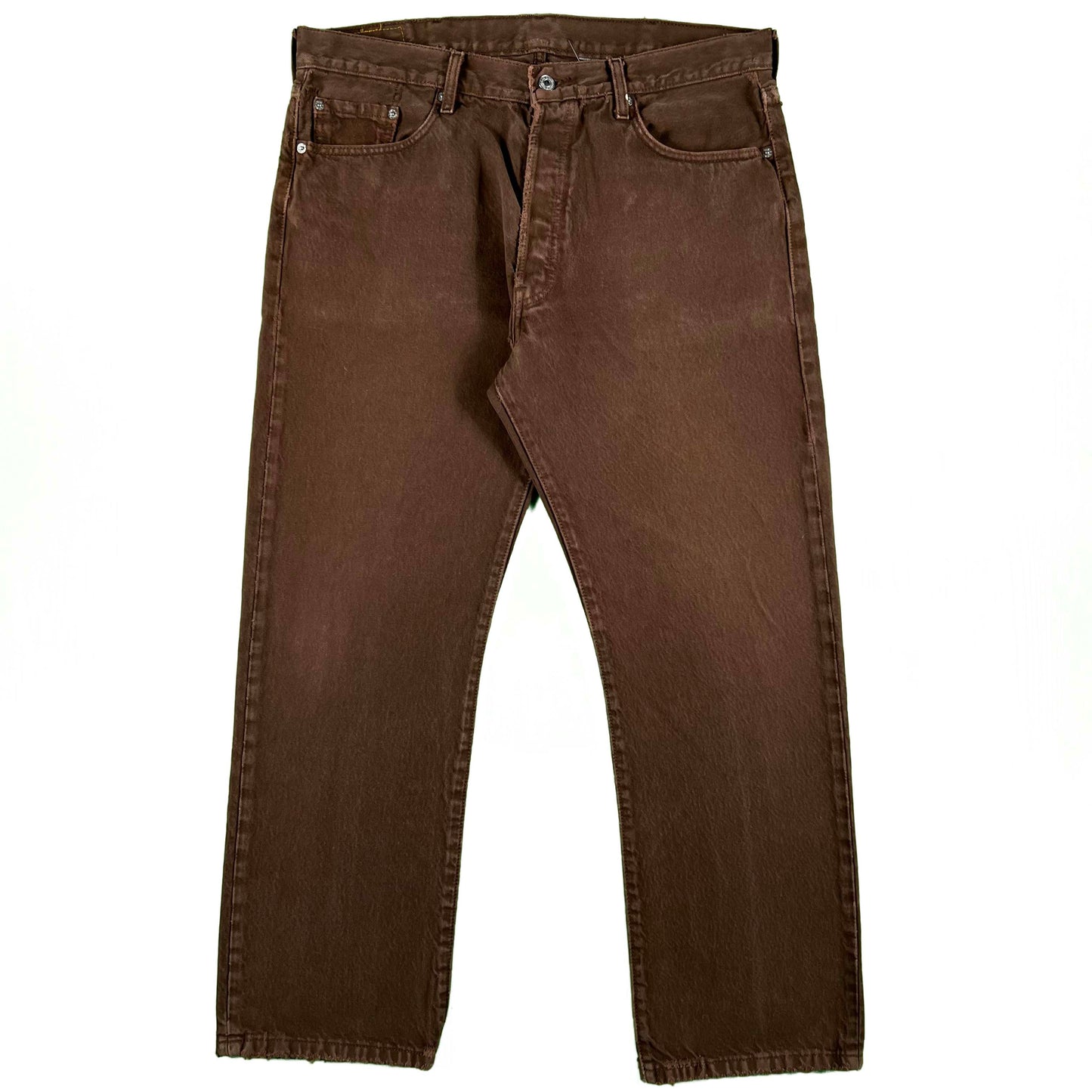00s Over Dyed Brown Levi's 501 Denim- 36x29