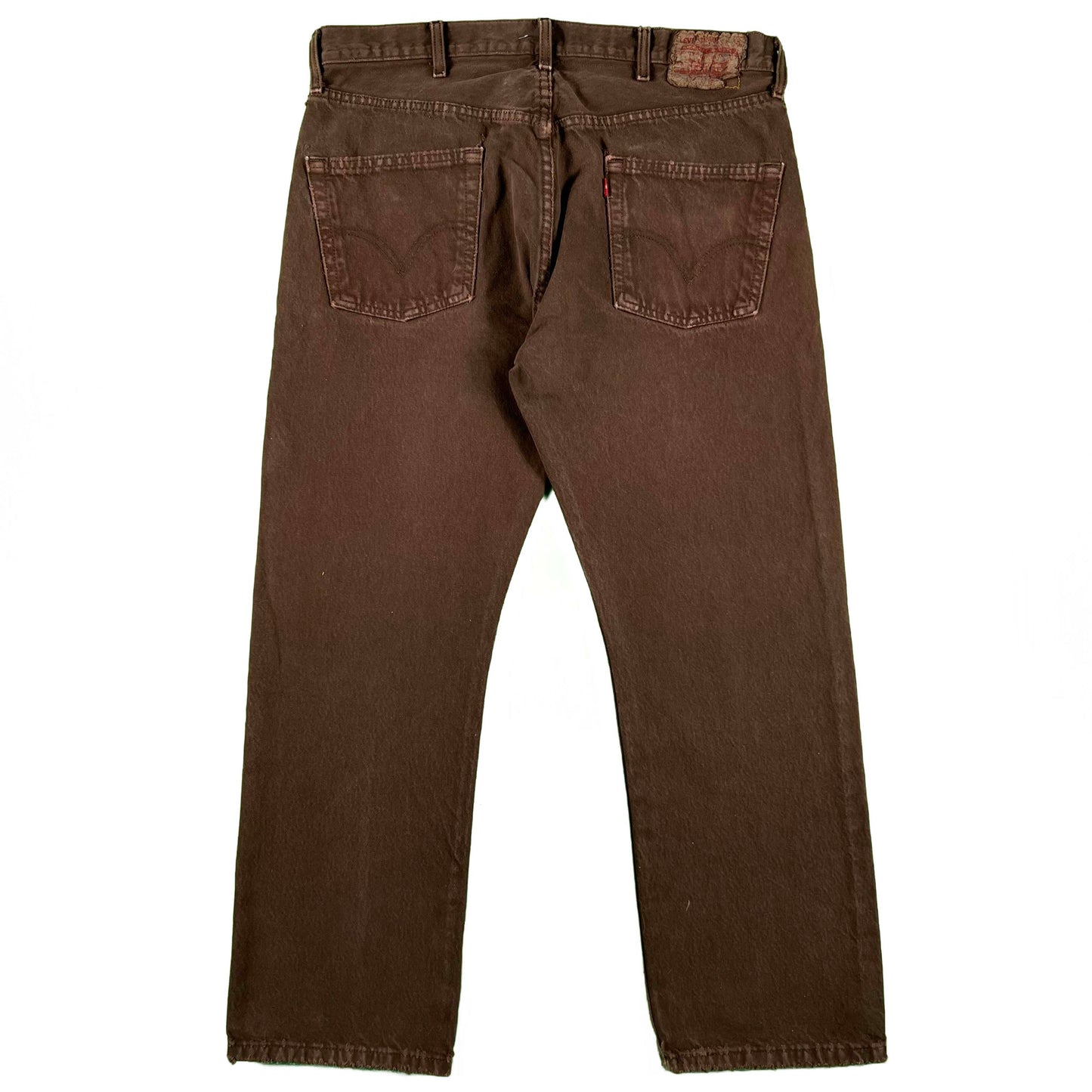 00s Over Dyed Brown Levi's 501 Denim- 36x29