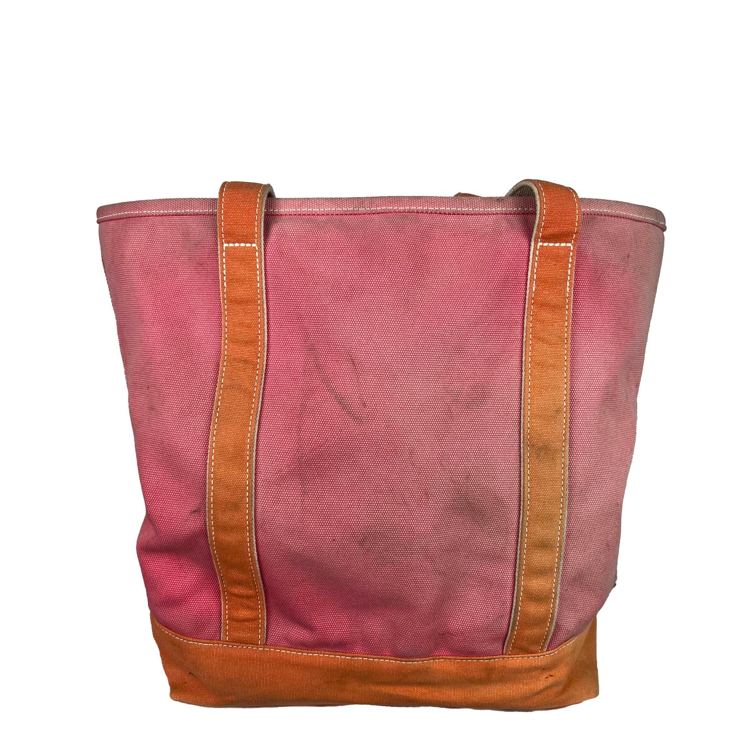Lands' End Sun Faded Pink/Orange Tote Bag- Large
