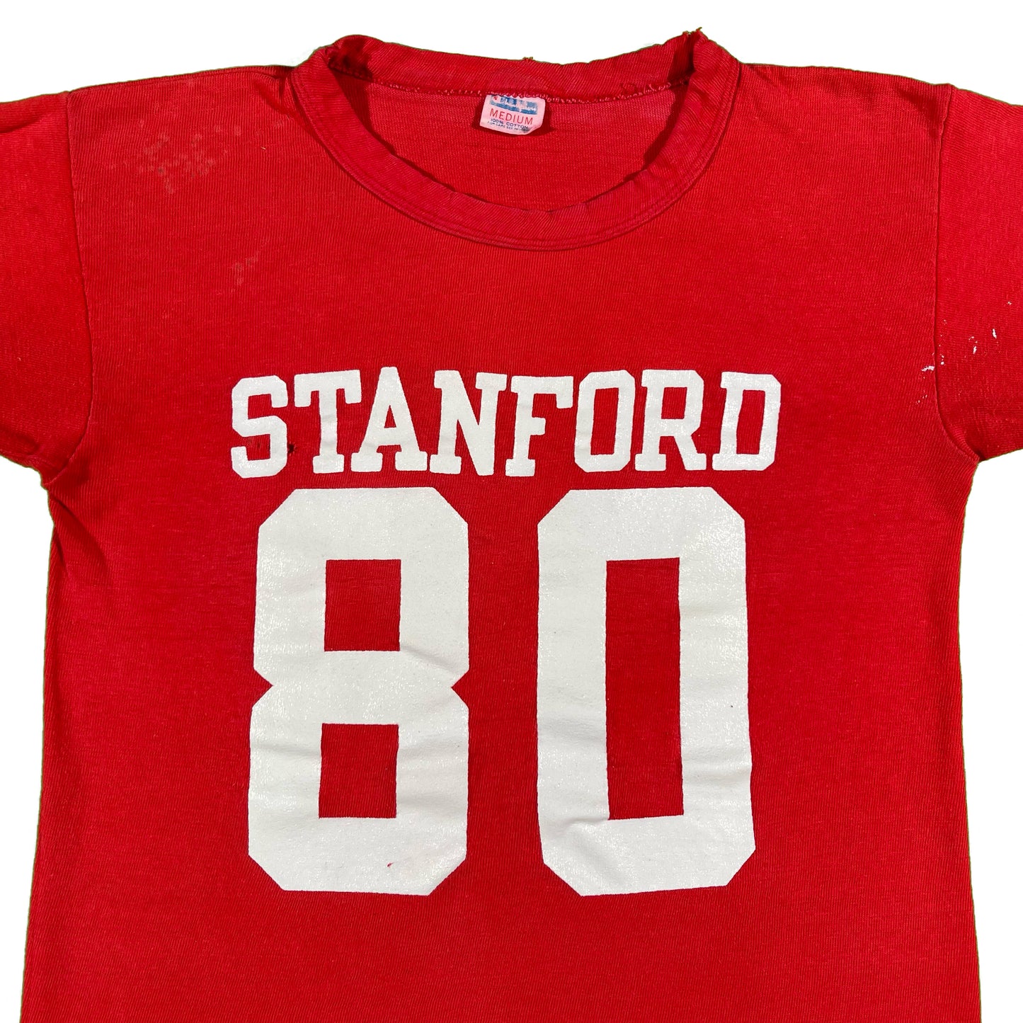 70s Stanford Champion Blue Bar Jersey Tee- S