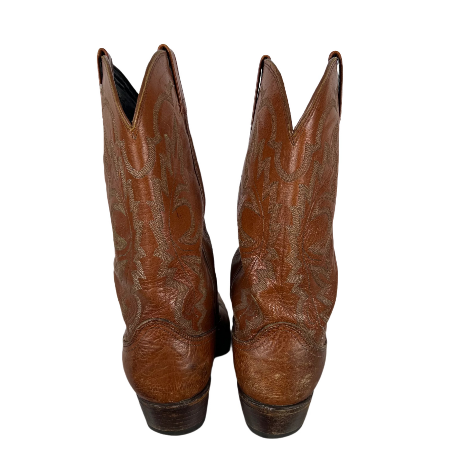 90s Tan Dan Post Cowboy Boots- M's 11.5, W's 13