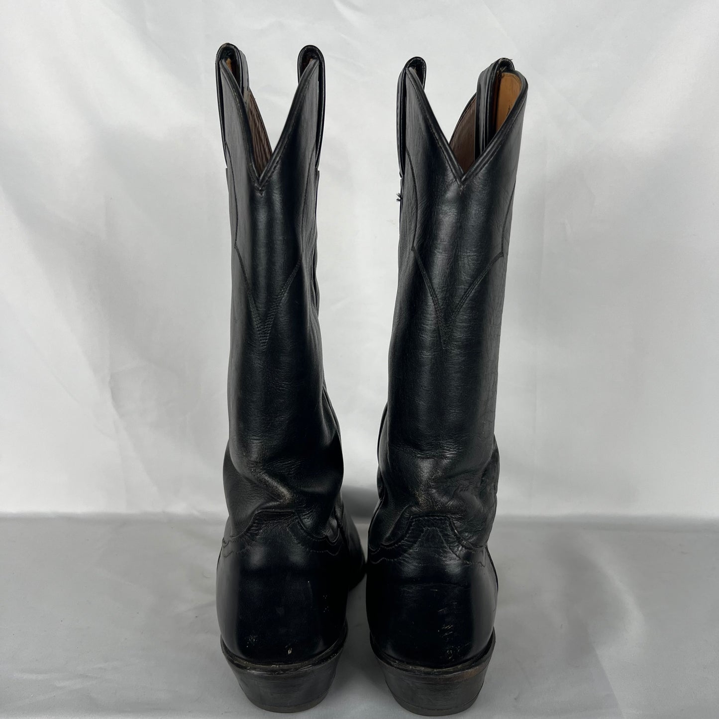 70s/80s Black Tony Lama Cowboy Boots- M's 9.5, W's 11