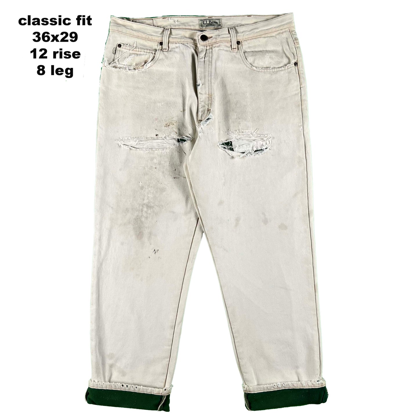Vintage LL Bean Flannel/Fleece Lined Denim and Pants- SELECT PAIR