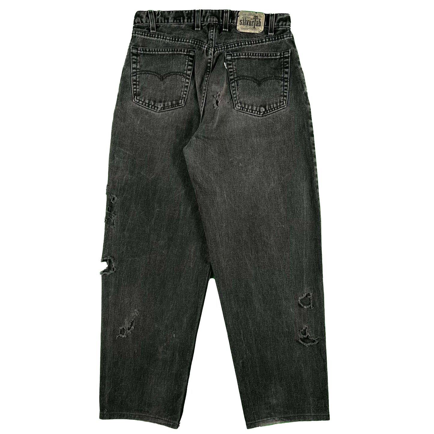 90s Levi's Silvertab 'Baggy' Black Shotgun Denim- 32x31