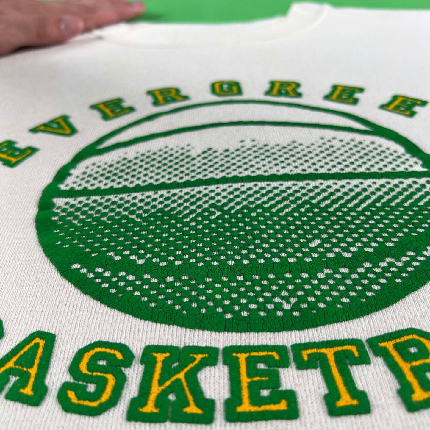 80s Evergreen Basketball Sweatshirt- XL