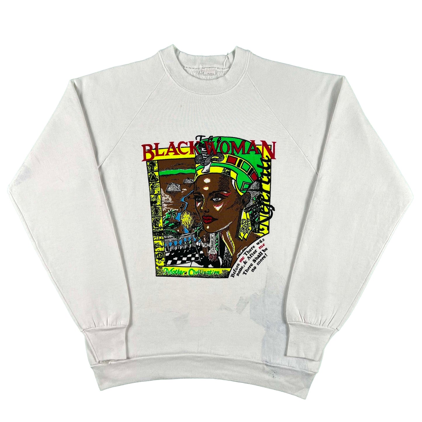 80s 'The Black Woman' Nefertiti Sweatshirt- M