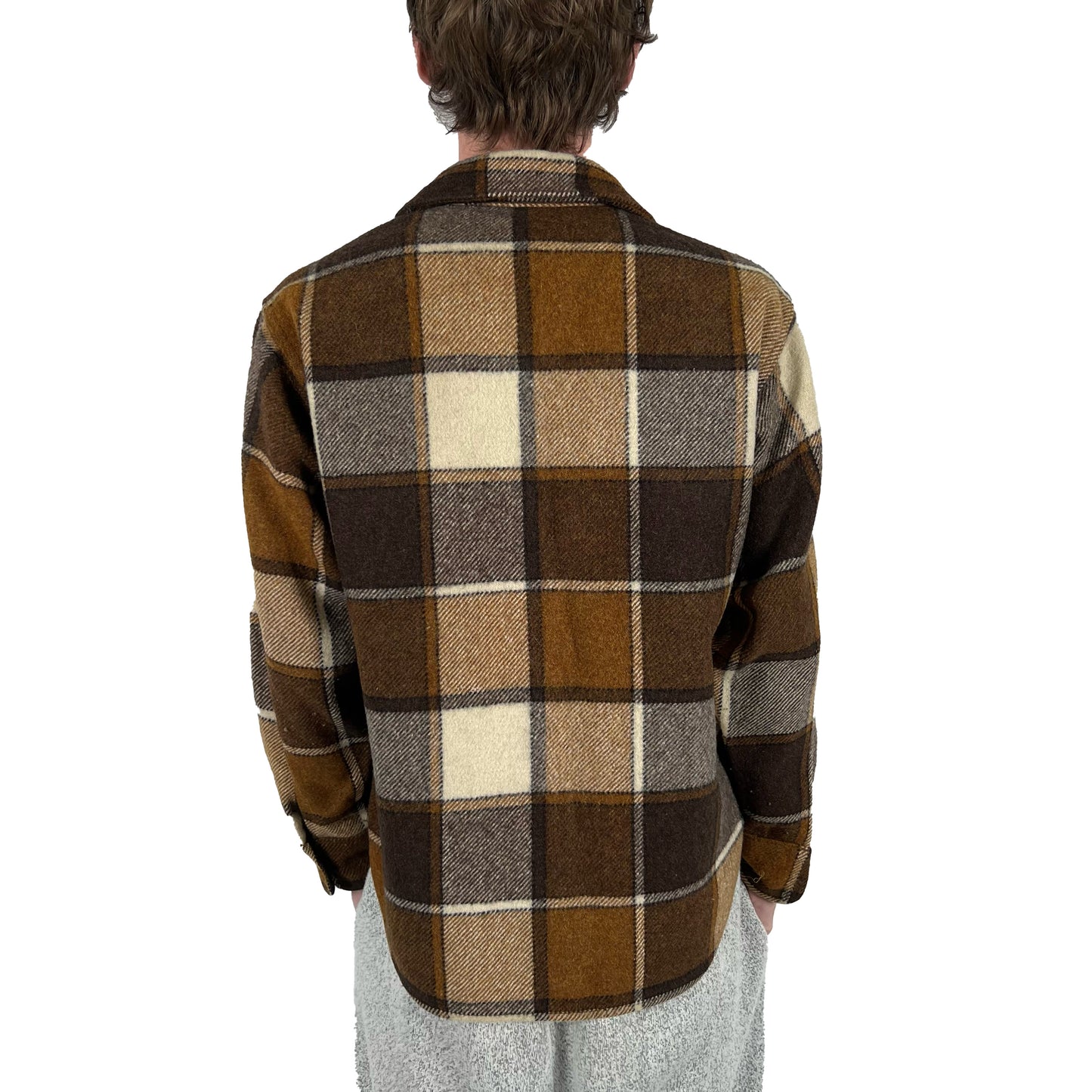 60s Brent CPO Flannel Jacket- M