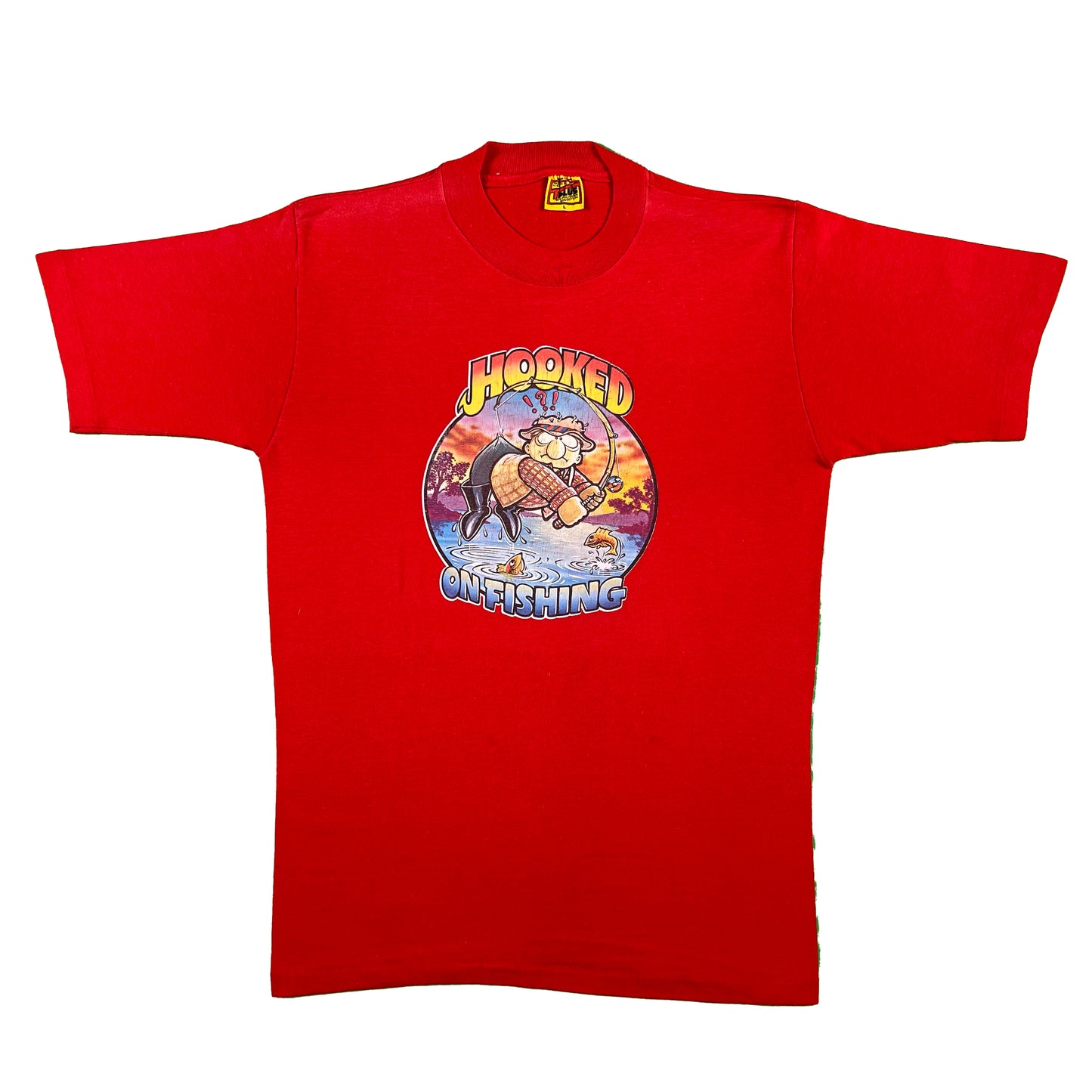 70s 'Hooked on Fishing' Tees M- SELECT SHIRT