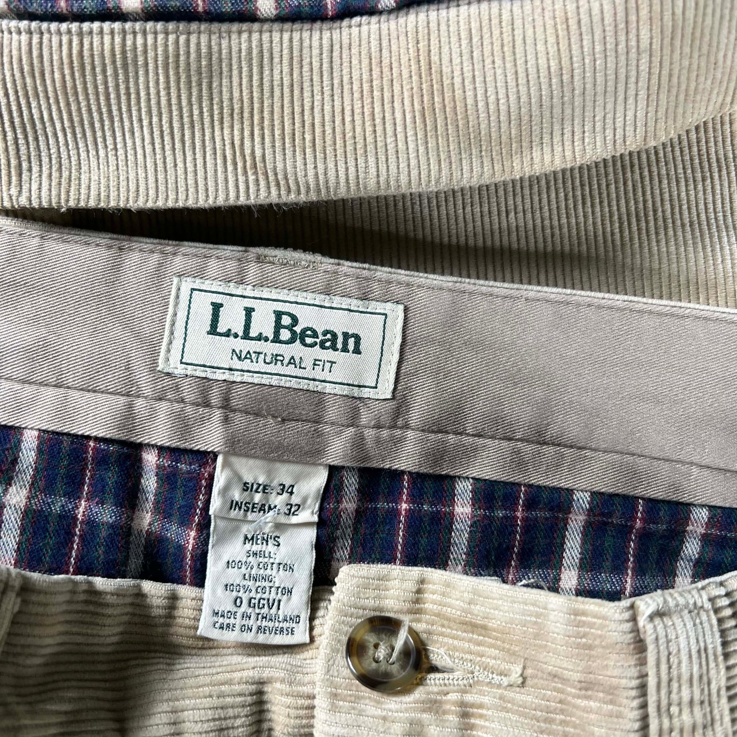 Vintage LL Bean Flannel/Fleece Lined Denim and Pants- SELECT PAIR