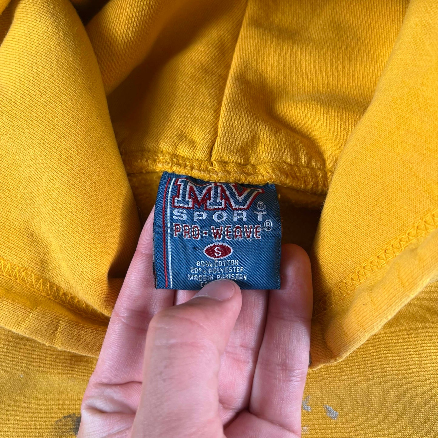 00s Wyoming Painter's Reverse Weave Hoodie- S