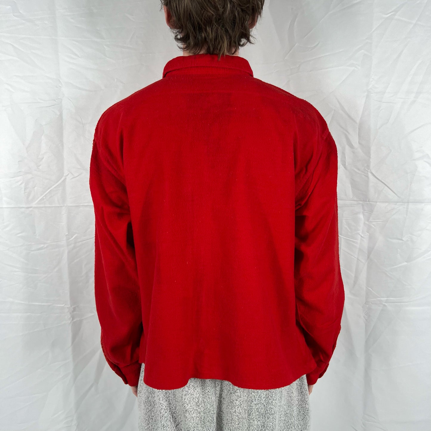 50s 'Roomy Richard' Cropped Chamois Shirt- L