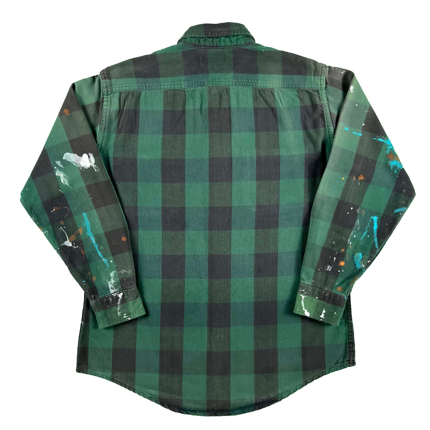90s Paint Coated 100% Cotton Flannel- L