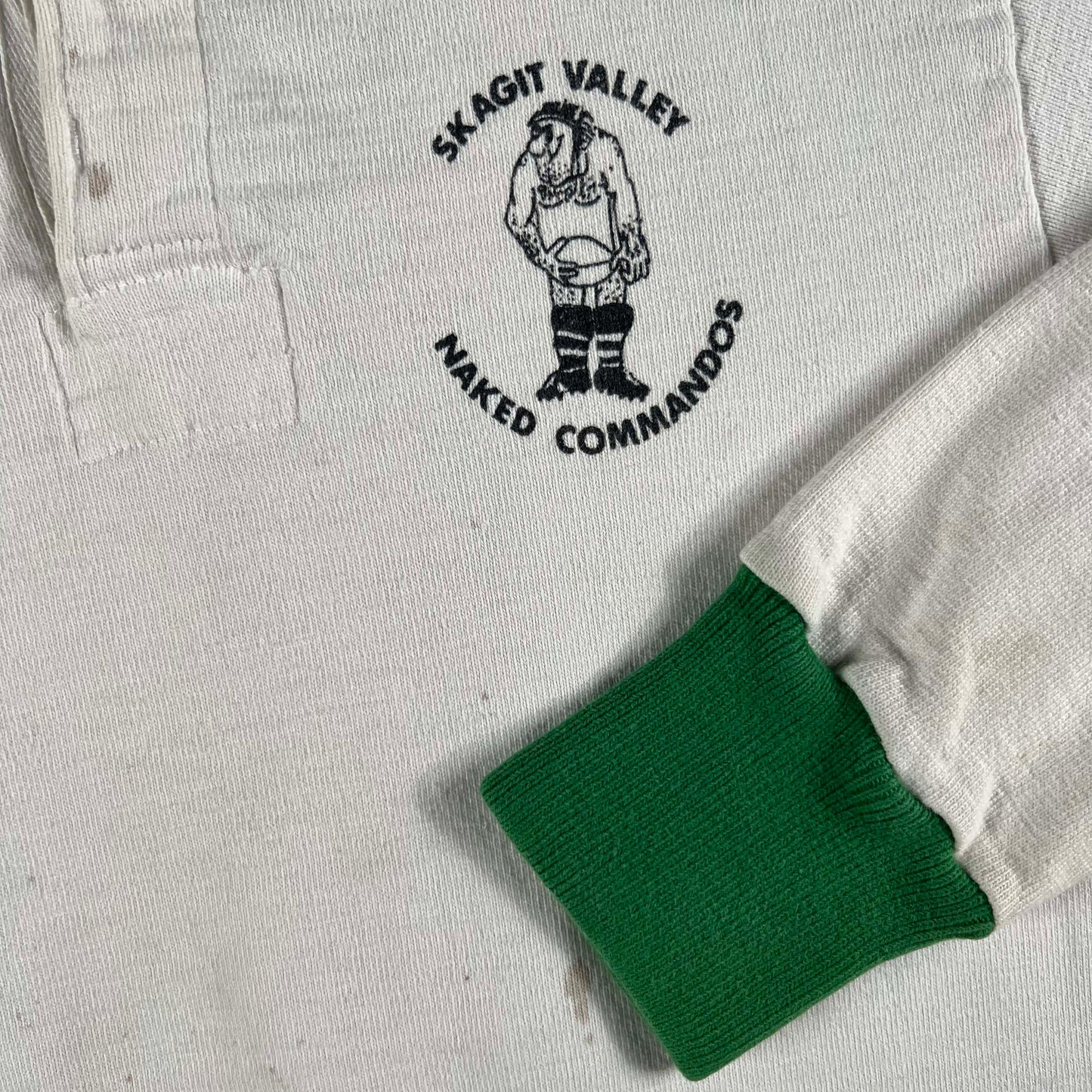70s Naked Commandos Cotton Rugby Shirt- S