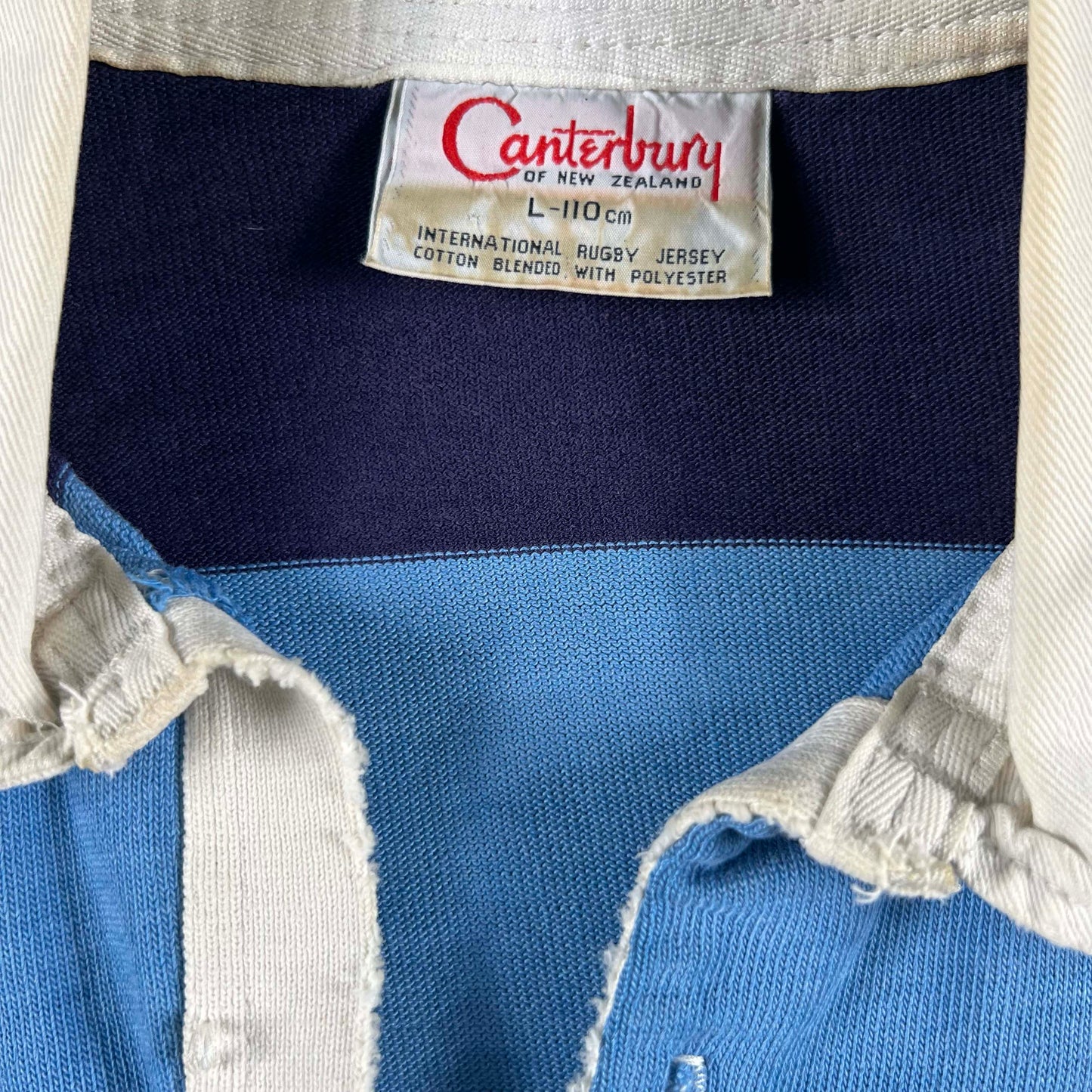 70s Striped Rugby Shirt- L
