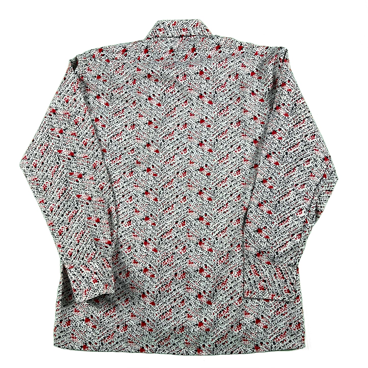 70s cellini Splatter Print Shirt- M