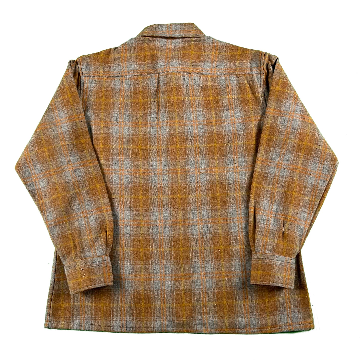 70s cellini Wool & Nylon Flannel Board Shirt- L