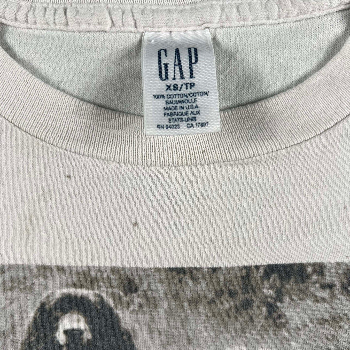 1998 Gap Dog Art Baby Tee