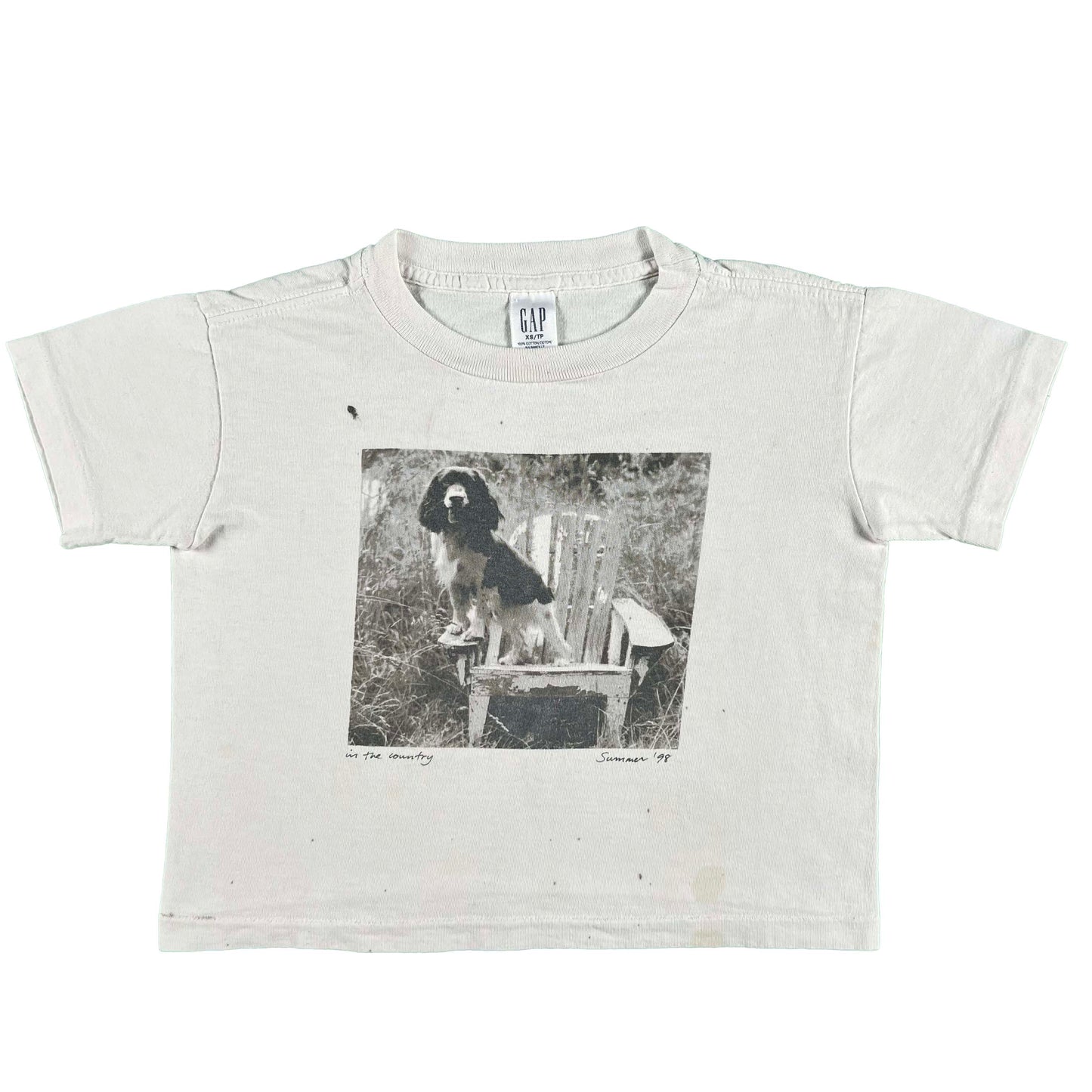 1998 Gap Dog Art Baby Tee