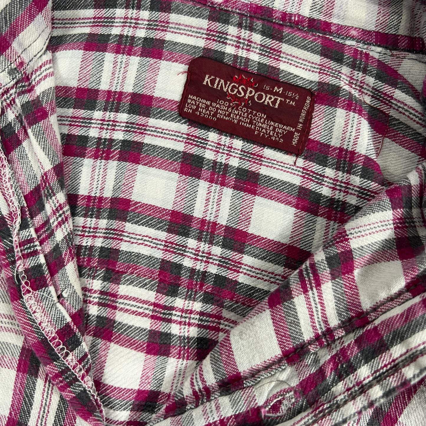 70s Soft Cotton Flannel Shirt- M