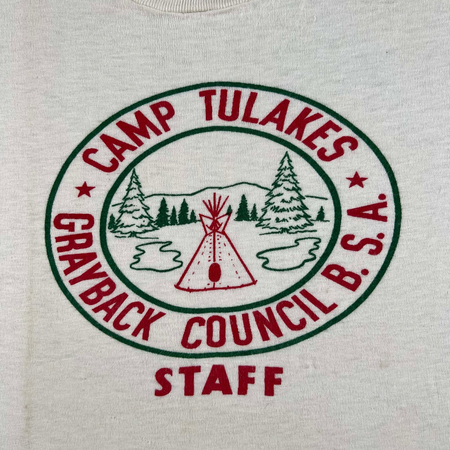 50s Camp Tulakes Boy Scouts Tee- M