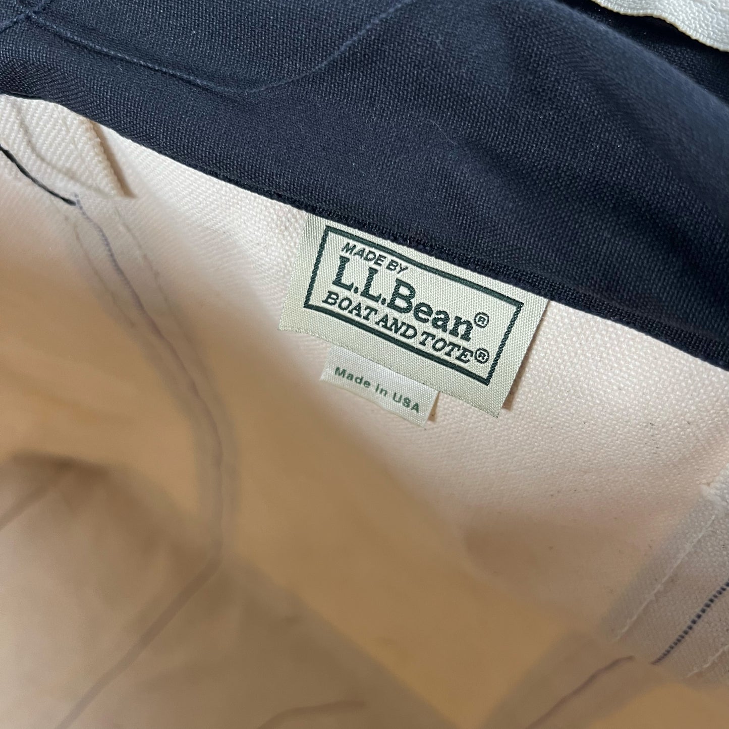 90s L.L. Bean Zip Boat and Tote- Large