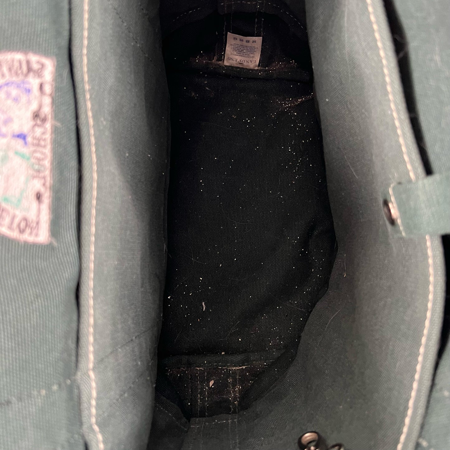 Lands' End Forest Green Tote- Small