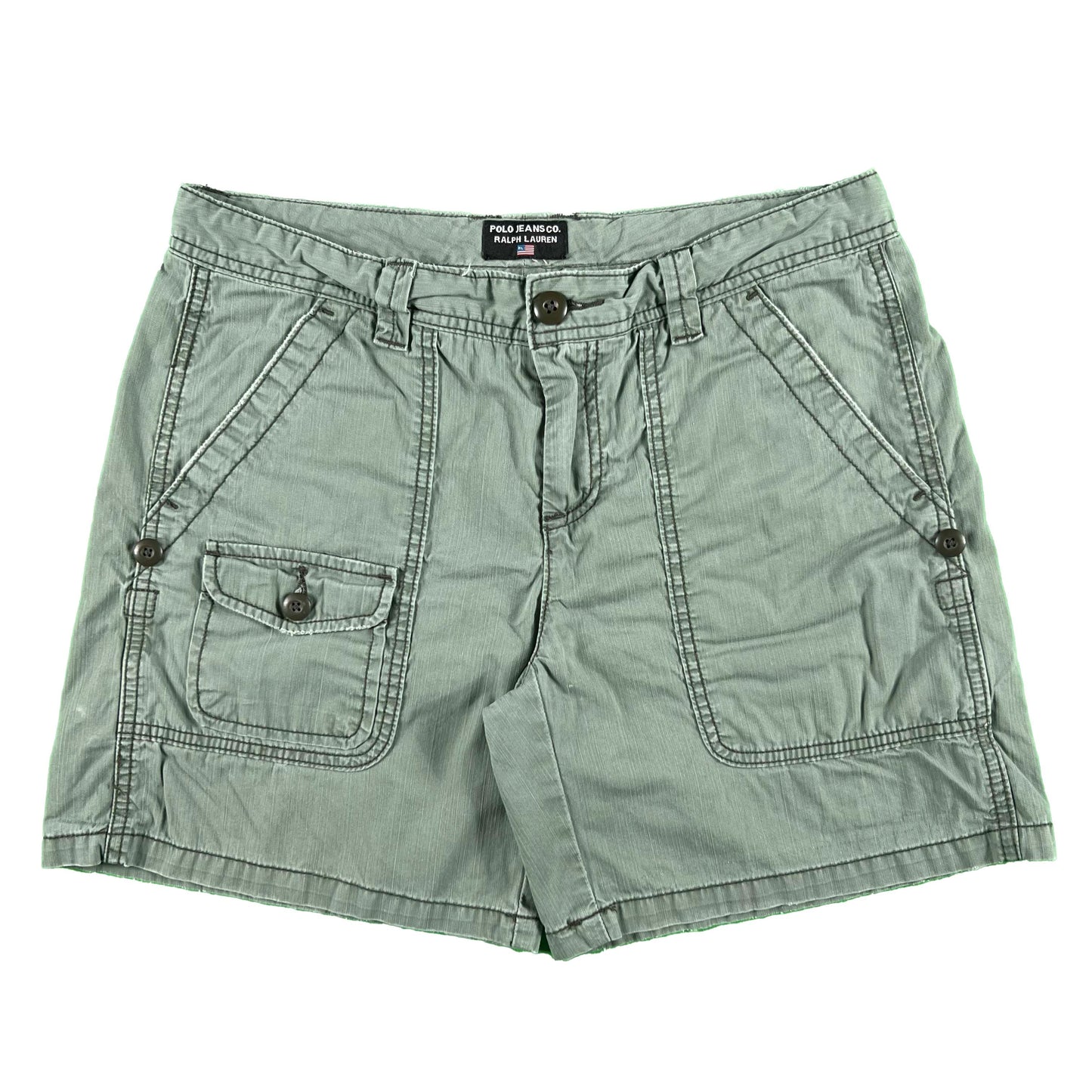 00s Polo Jeans Co Ralph Lauren Cotton Utility Shorts- 32x6.5