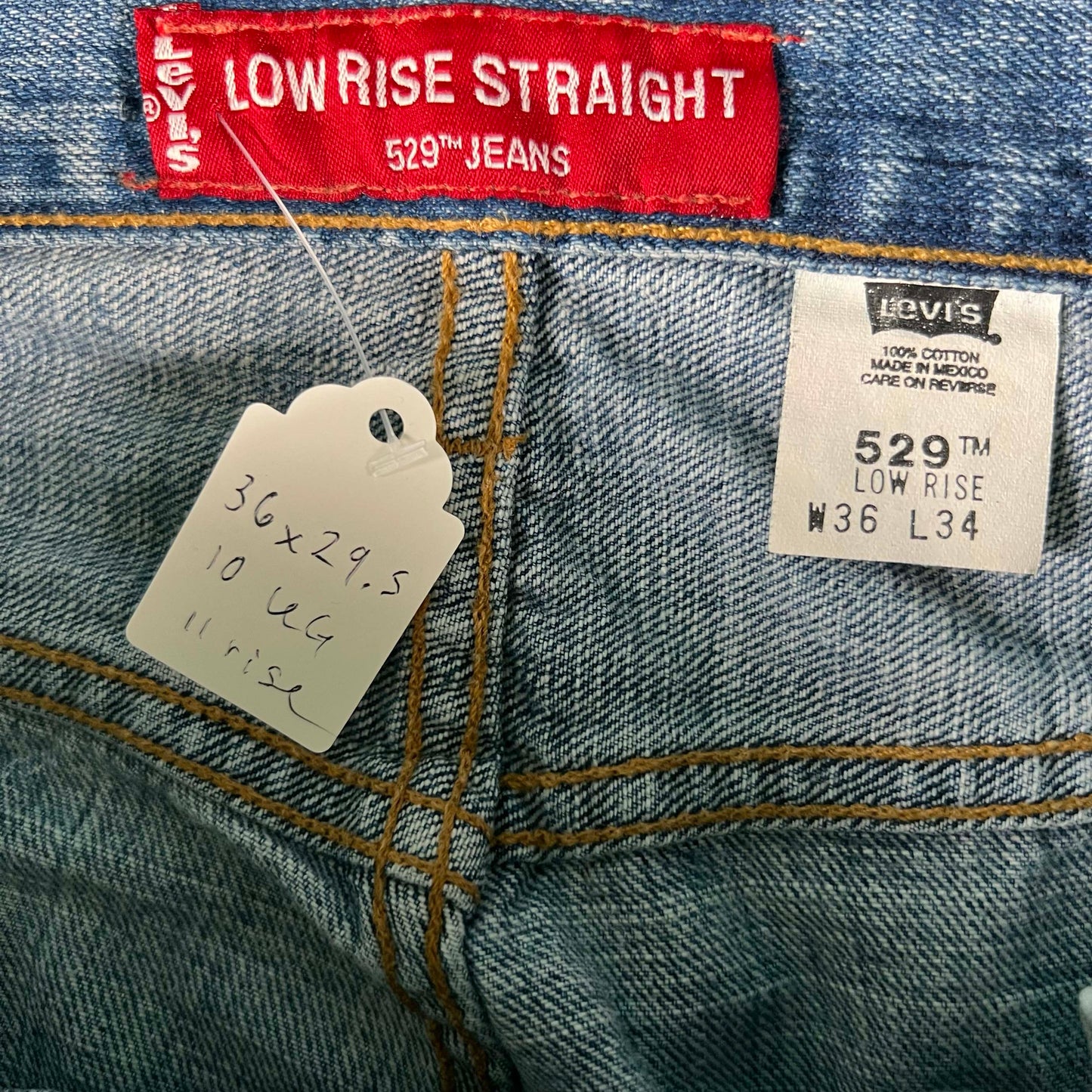00s Levi's Low Rise Straight Denim- 36x29.5