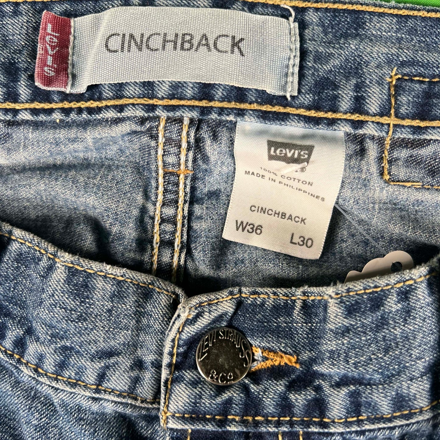 00s Levi's Cinchback Denim- 35x29