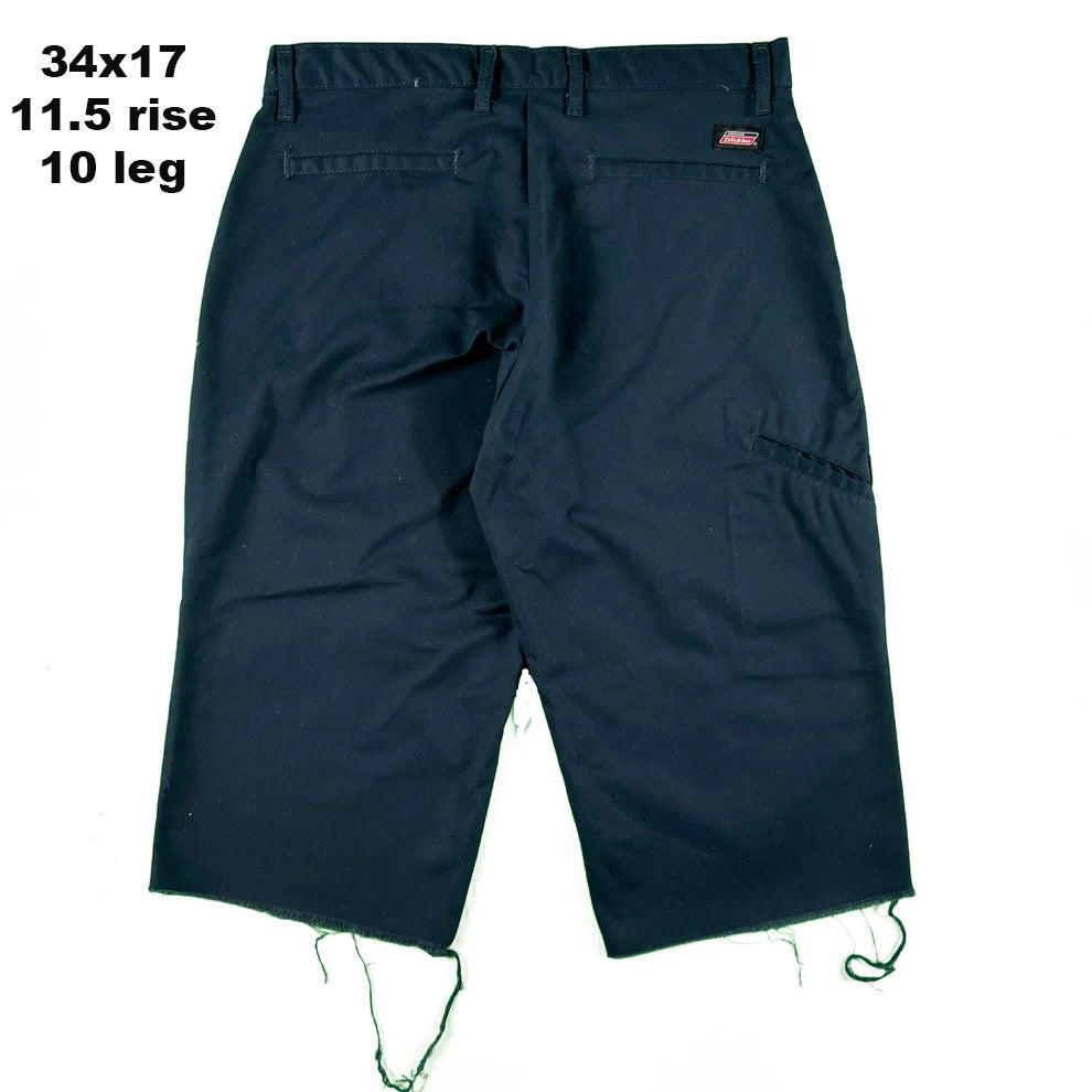 Dickies Navy Blue Double Knee Capris- SELECT PAIR