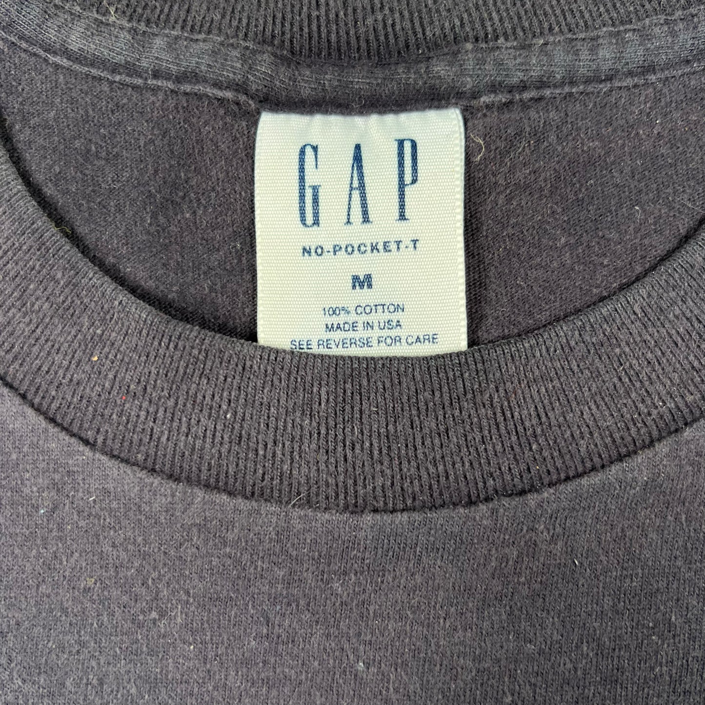 90s Faded Black Nike Logo Tee- M