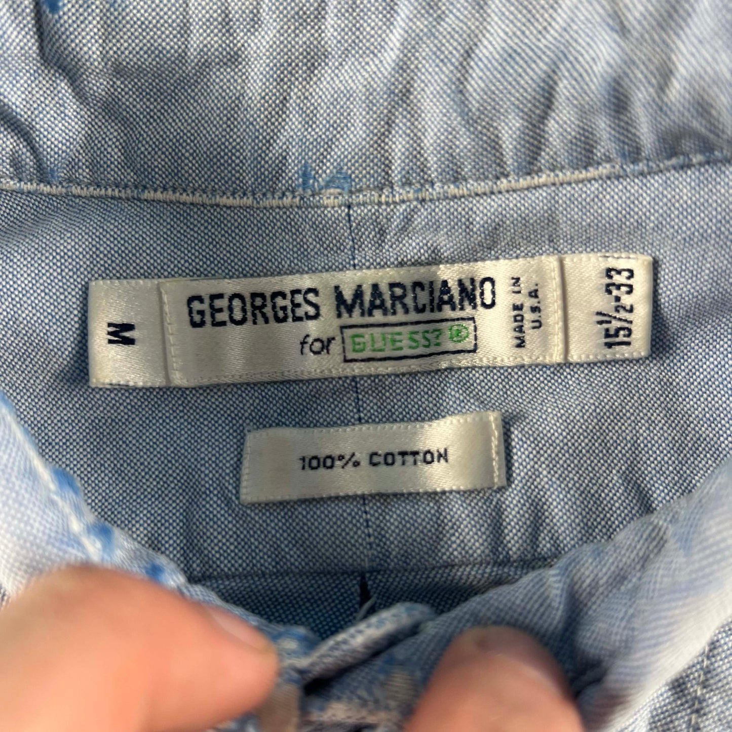 80s Georges Marciano Guess Oxford Shirt- M