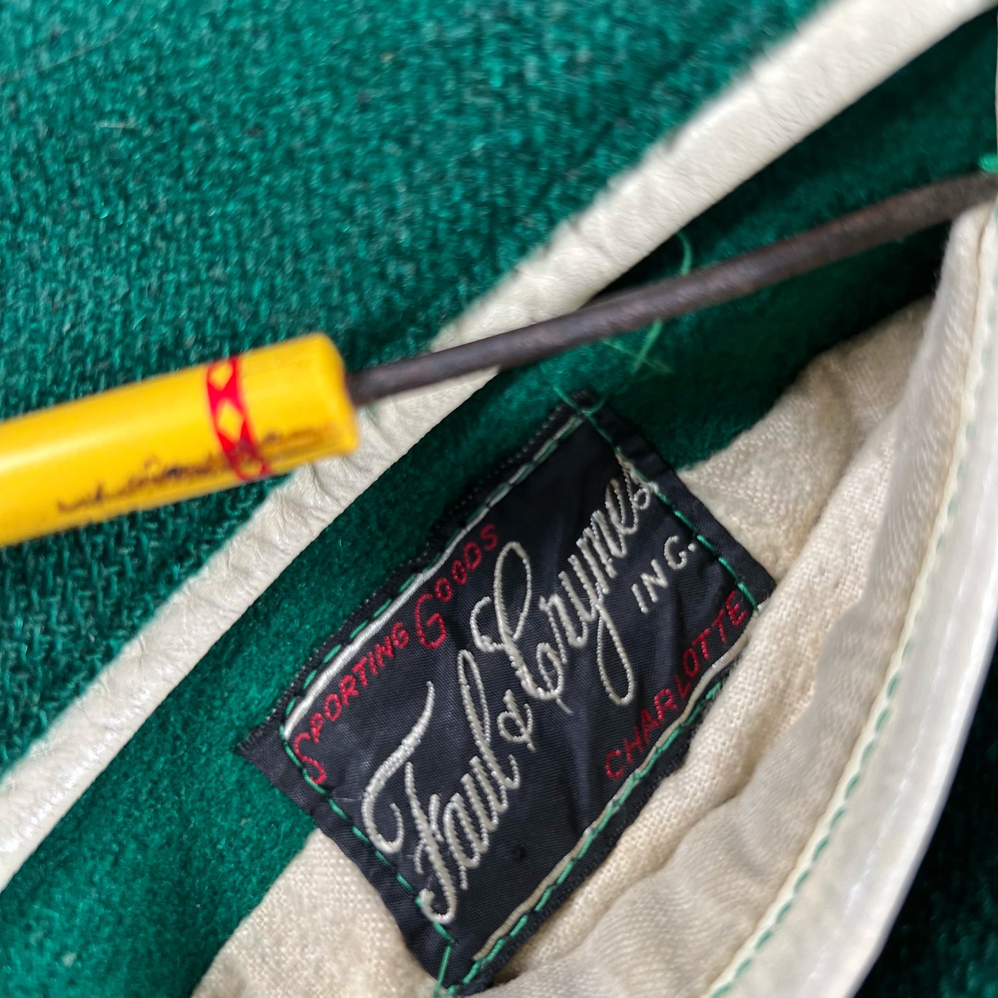 50s Satin Lined Varsity Jacket- XL