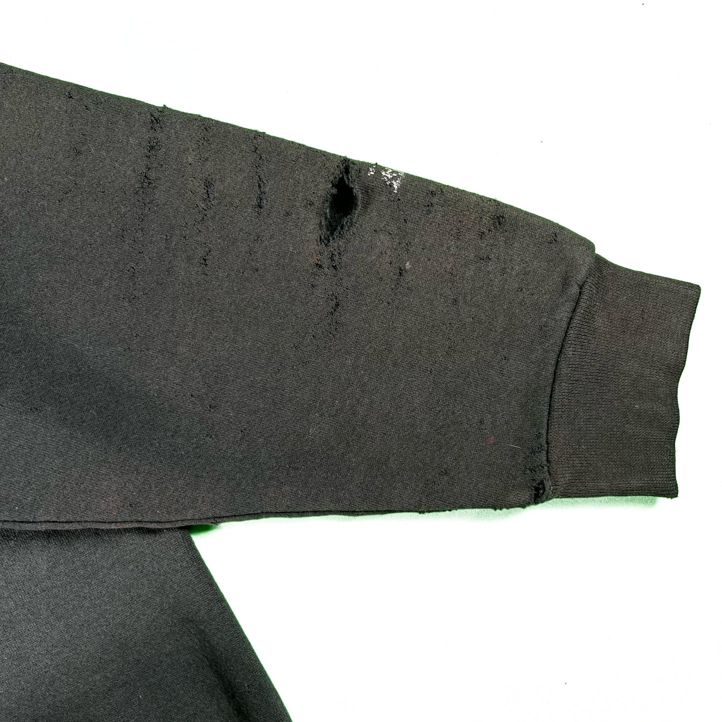 90s Thrashed & Faded Black Sweatshirt- XL