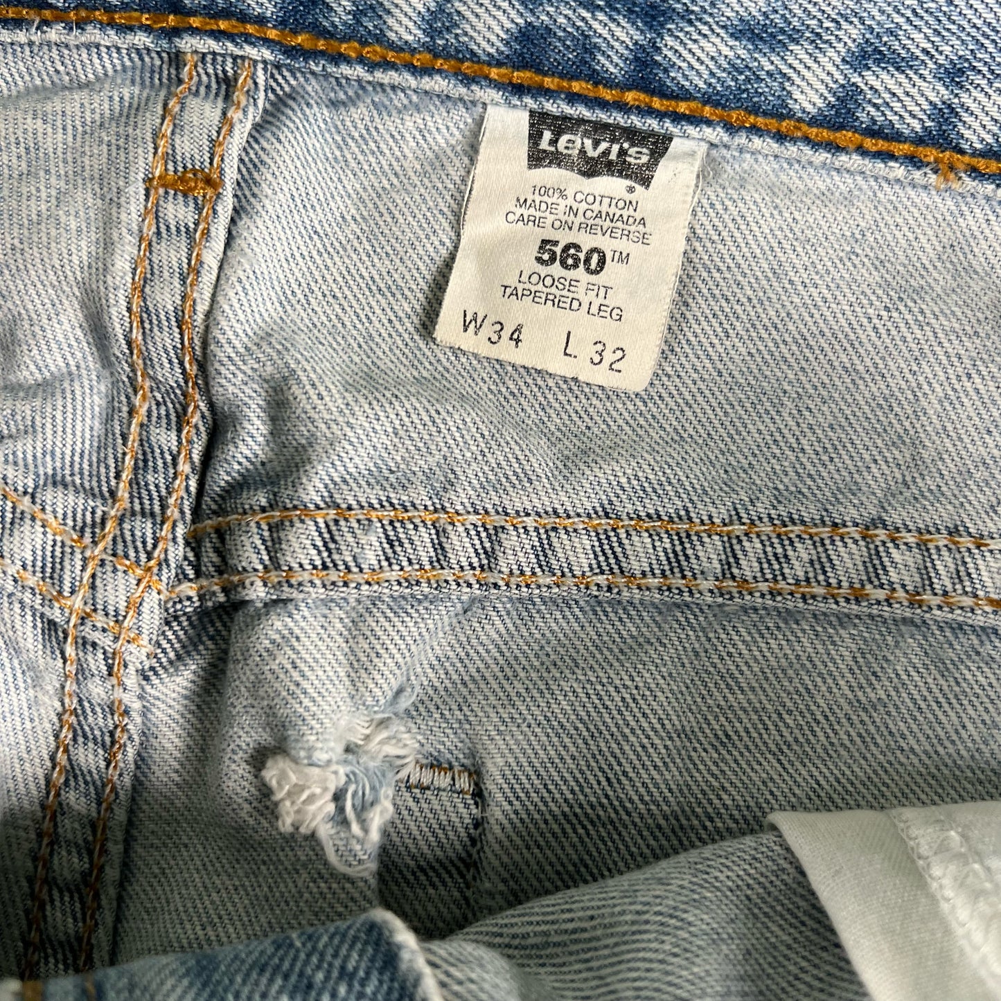 90s Levi's 560s- 33x31.5