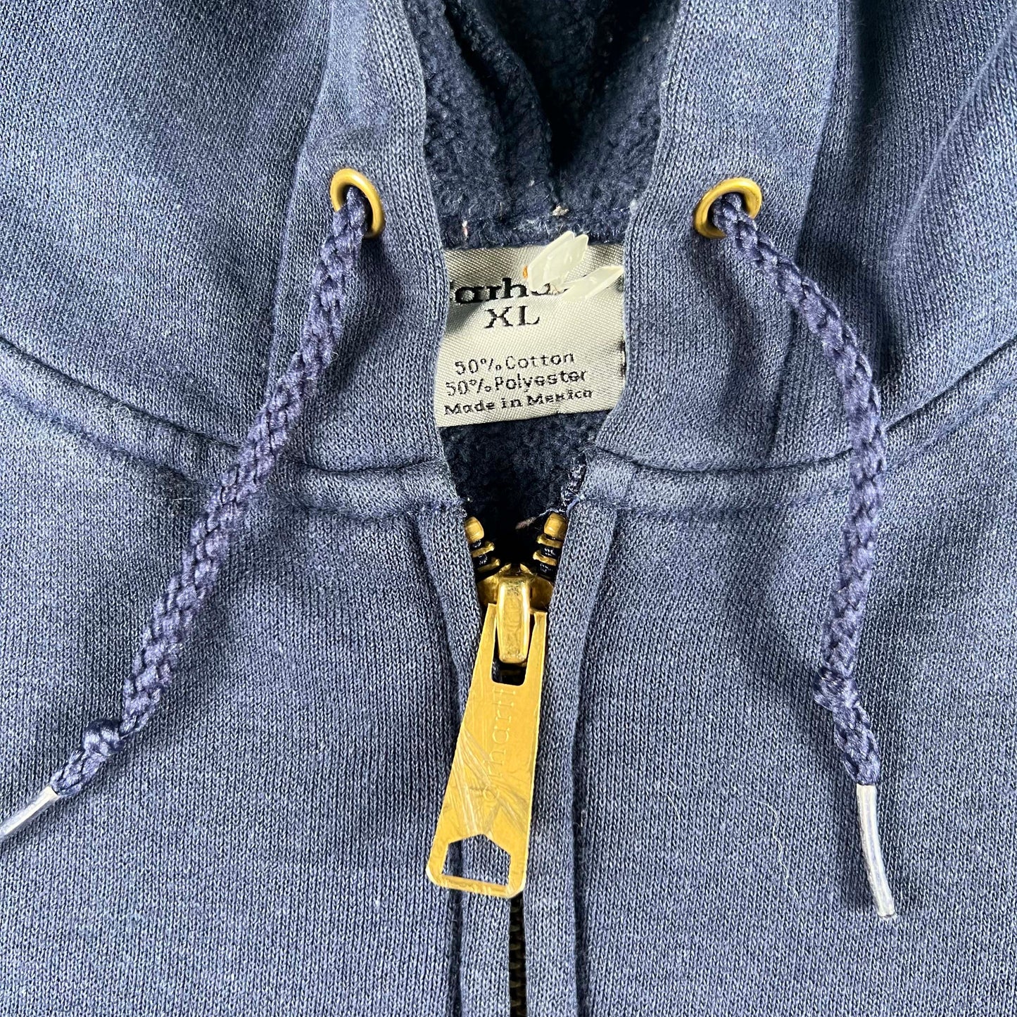00s Carhartt Navy Zip Up Hoodie- XL