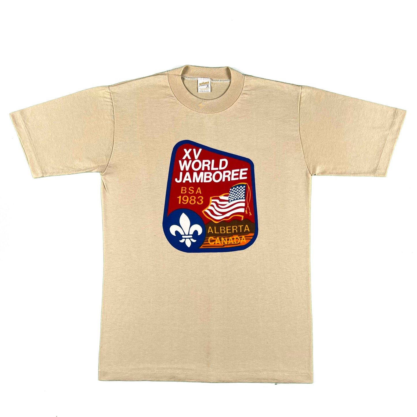 80s Alberta Boy Scouts World Jamboree Tee- M
