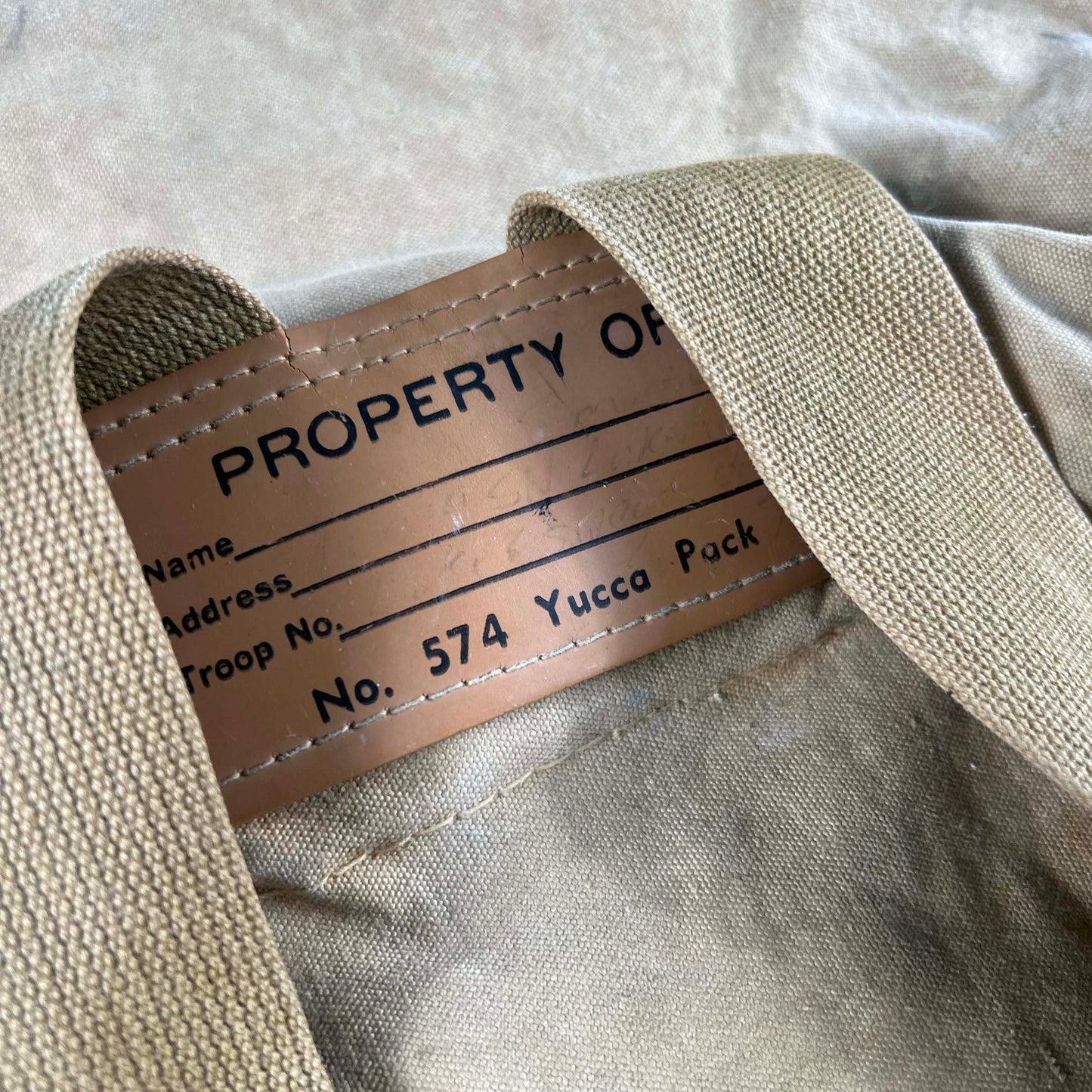50s/60s Boy Scouts Canvas Yucca Pack Backpack
