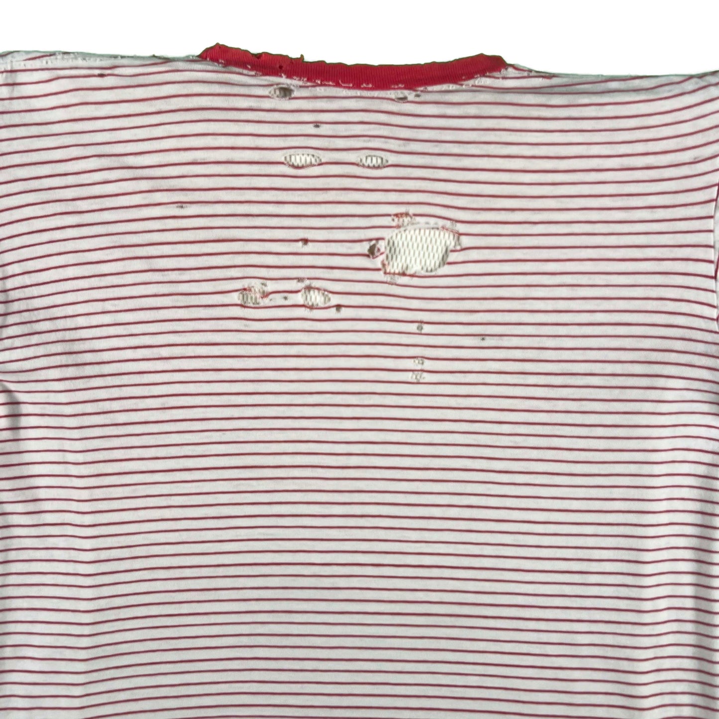 60s Striped Rebels Tee & 70s Waffle Knit Thermal- M
