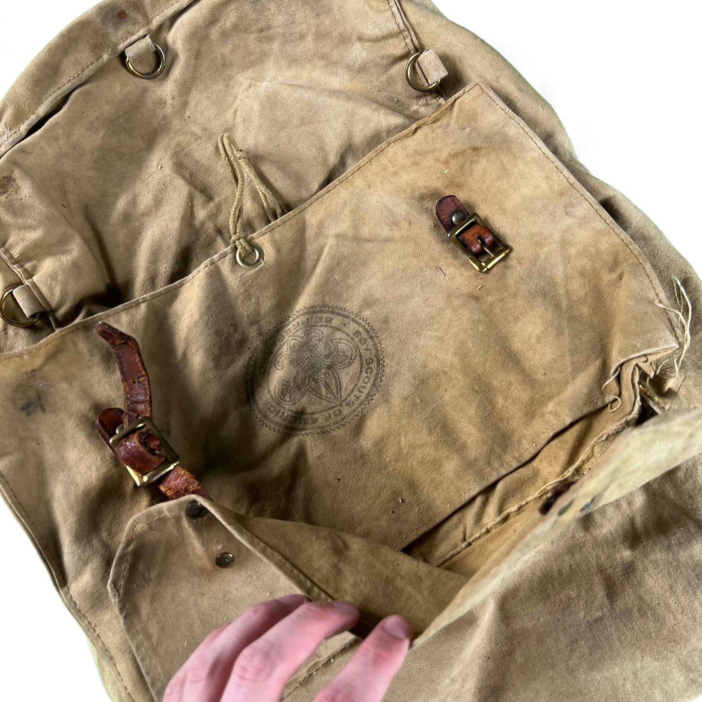 50s/60s Boy Scouts Canvas Yucca Pack Backpack