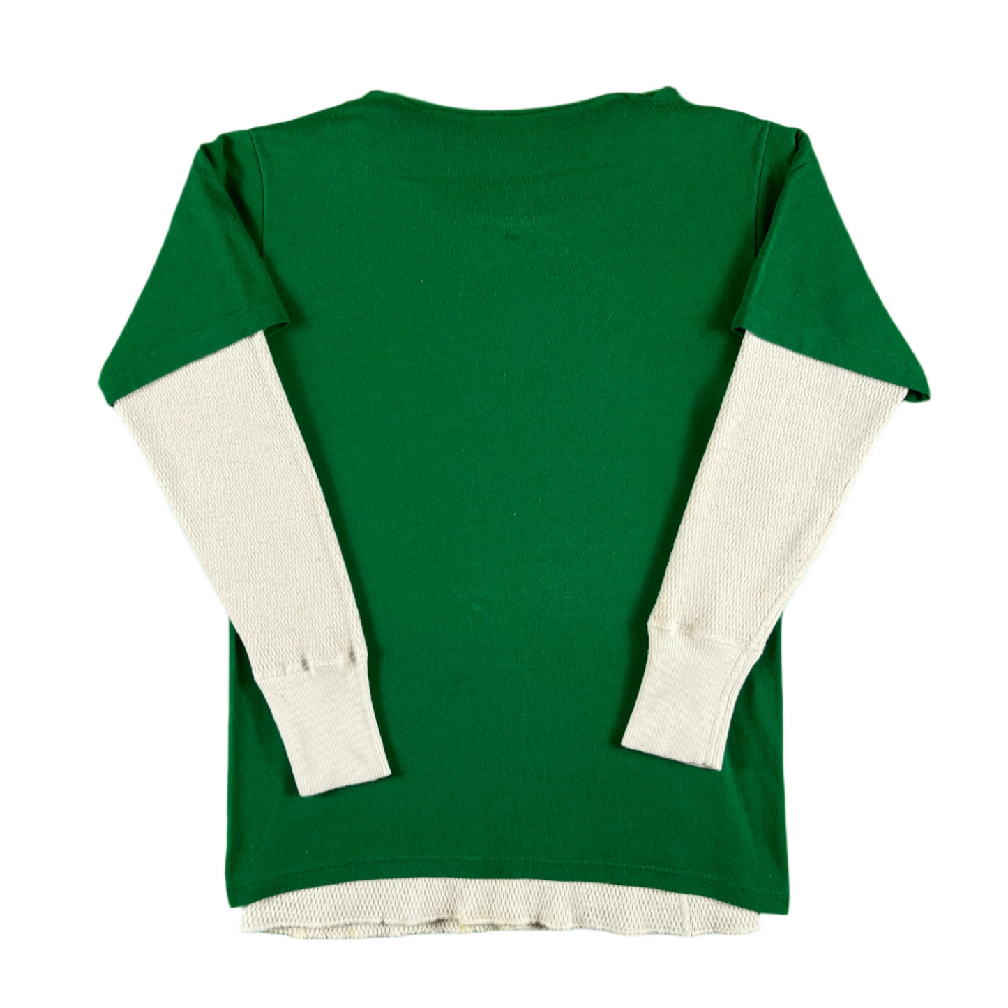 80s Oregon Garfield Tee & 60s Waffle Knit Thermal- S