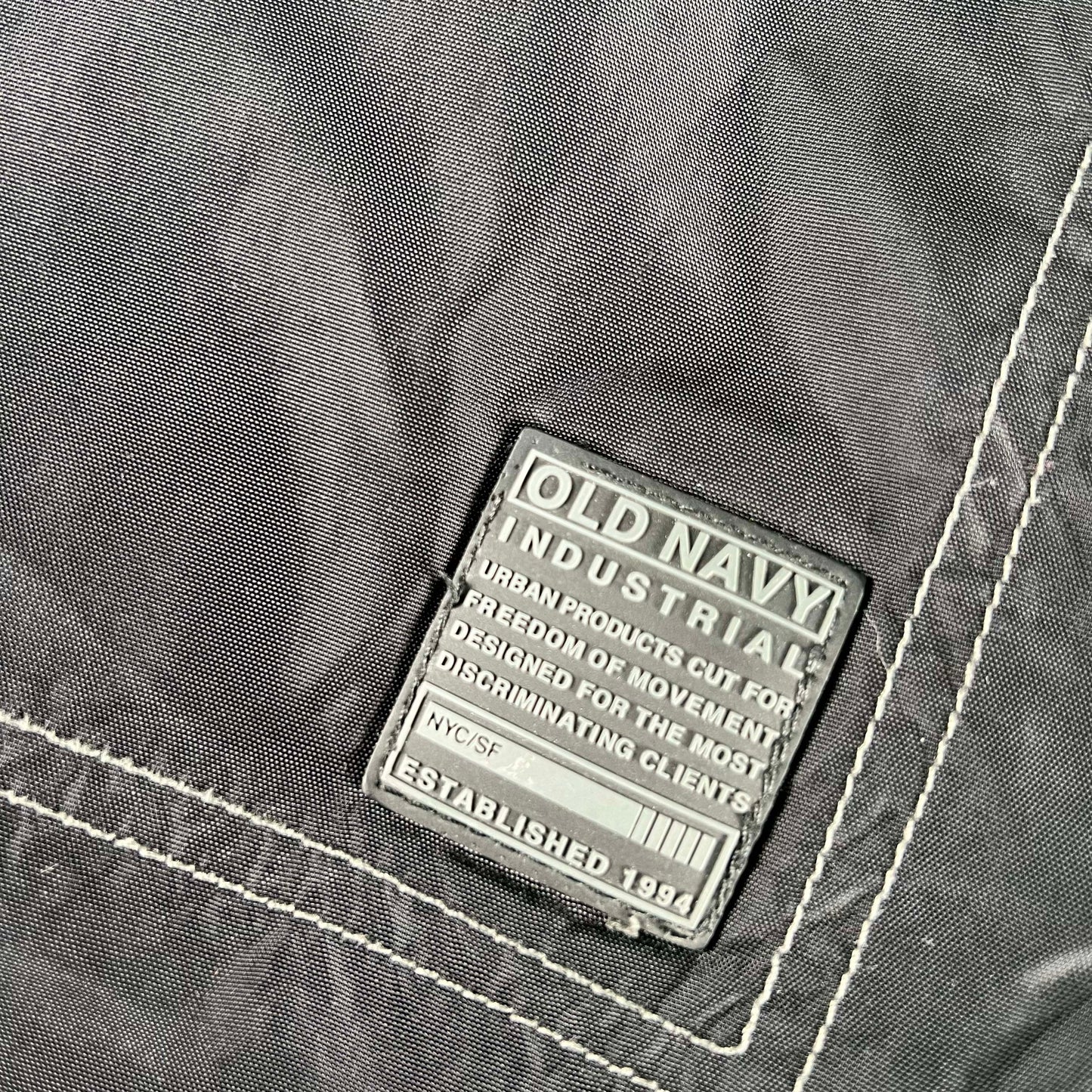 2001 Old Navy Industrial Nylon Cargo Pants- 30x29.5